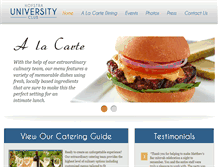 Tablet Screenshot of hofstrauniversityclub.com